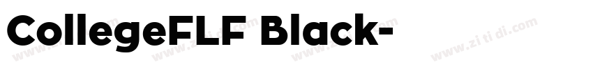 CollegeFLF Black字体转换 CollegeFLF Black字体转换
